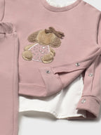 Completo Bimba Rosa 2560/19 corredino e abbigliamento neonato | NANU' BABY