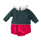 Completo Bimba VERDE IM32160 corredino e abbigliamento neonato | NANU' BABY