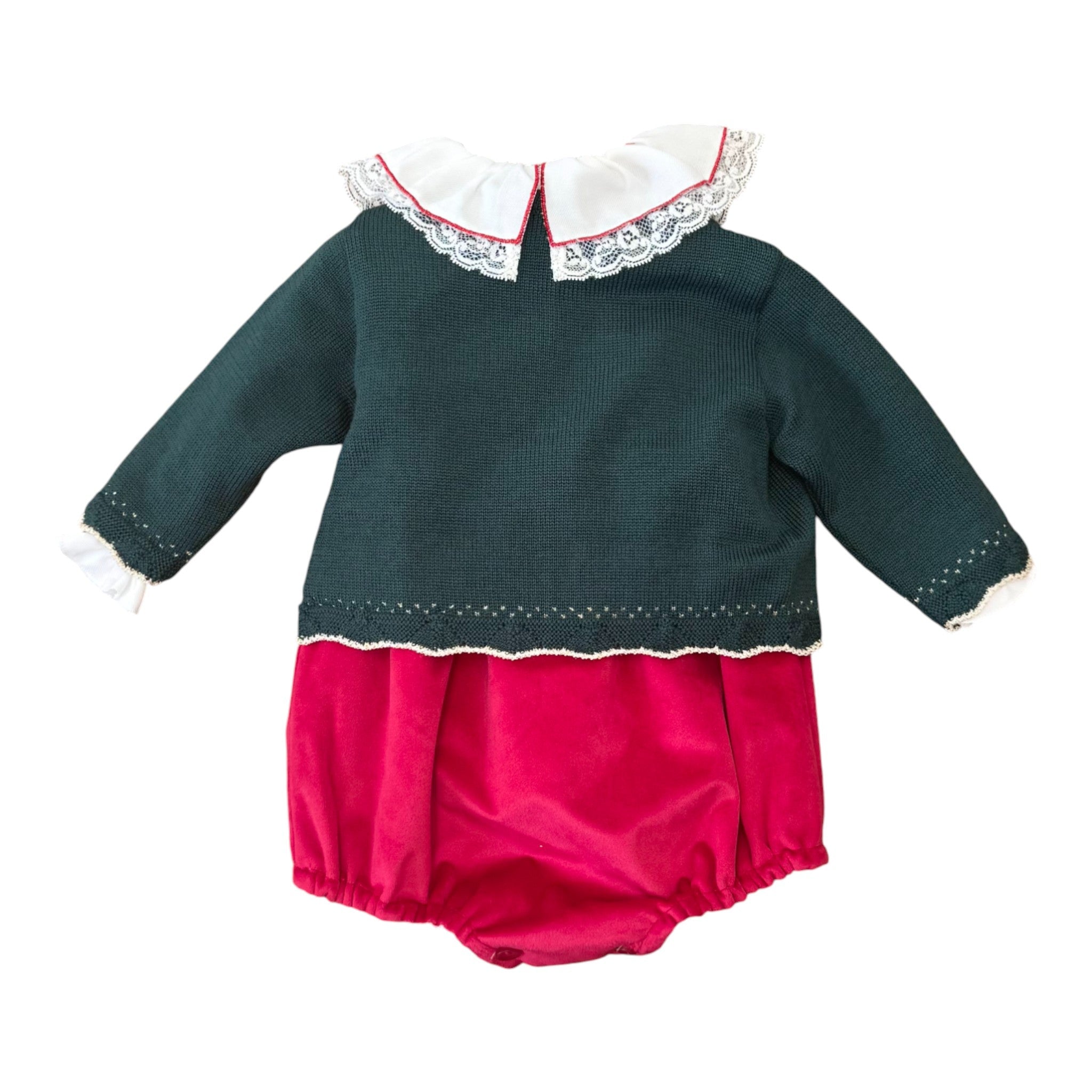 Completo Bimba VERDE IM32160 corredino e abbigliamento neonato | NANU' BABY