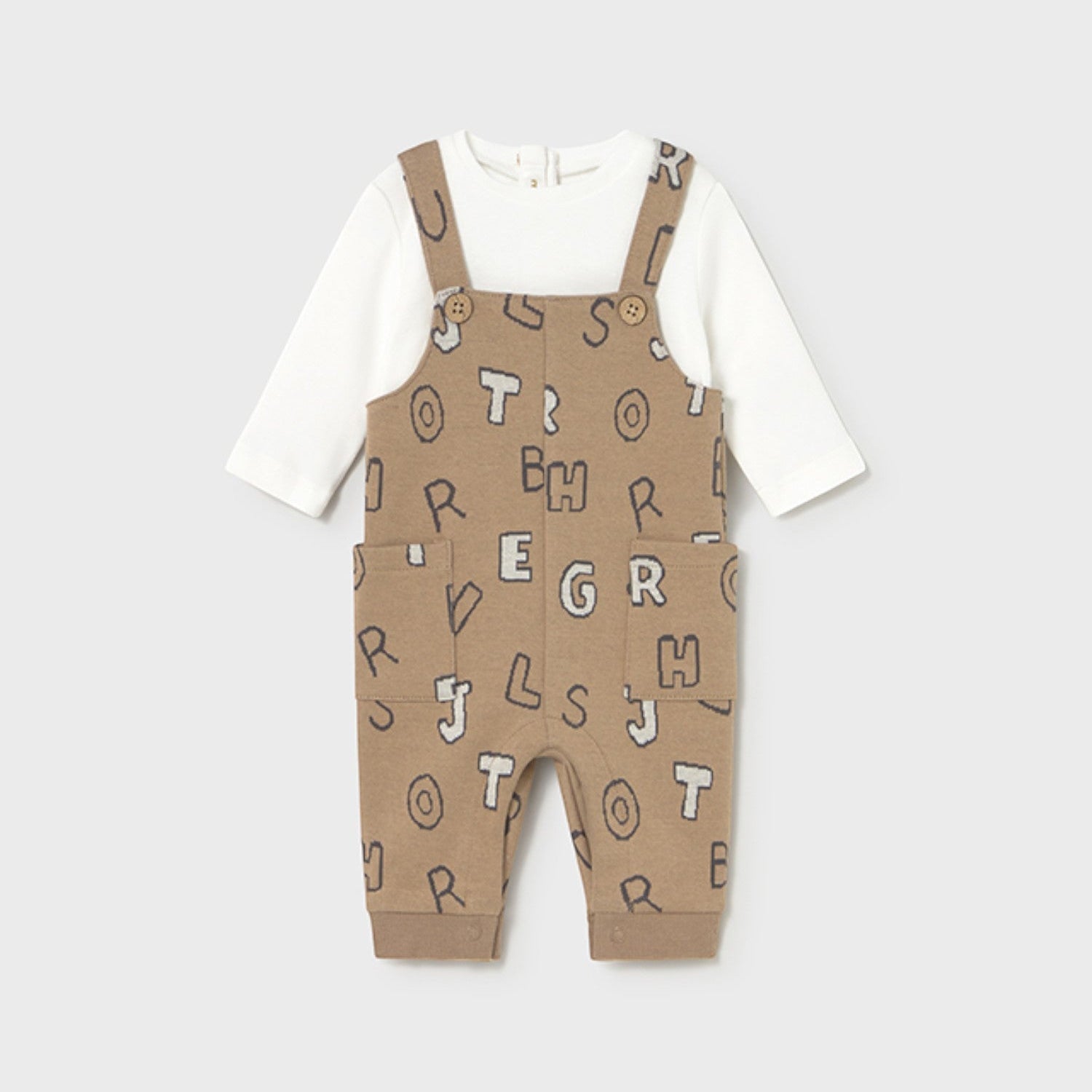 Completo Bimbo Beige 2636/78 corredino e abbigliamento neonato | NANU' BABY