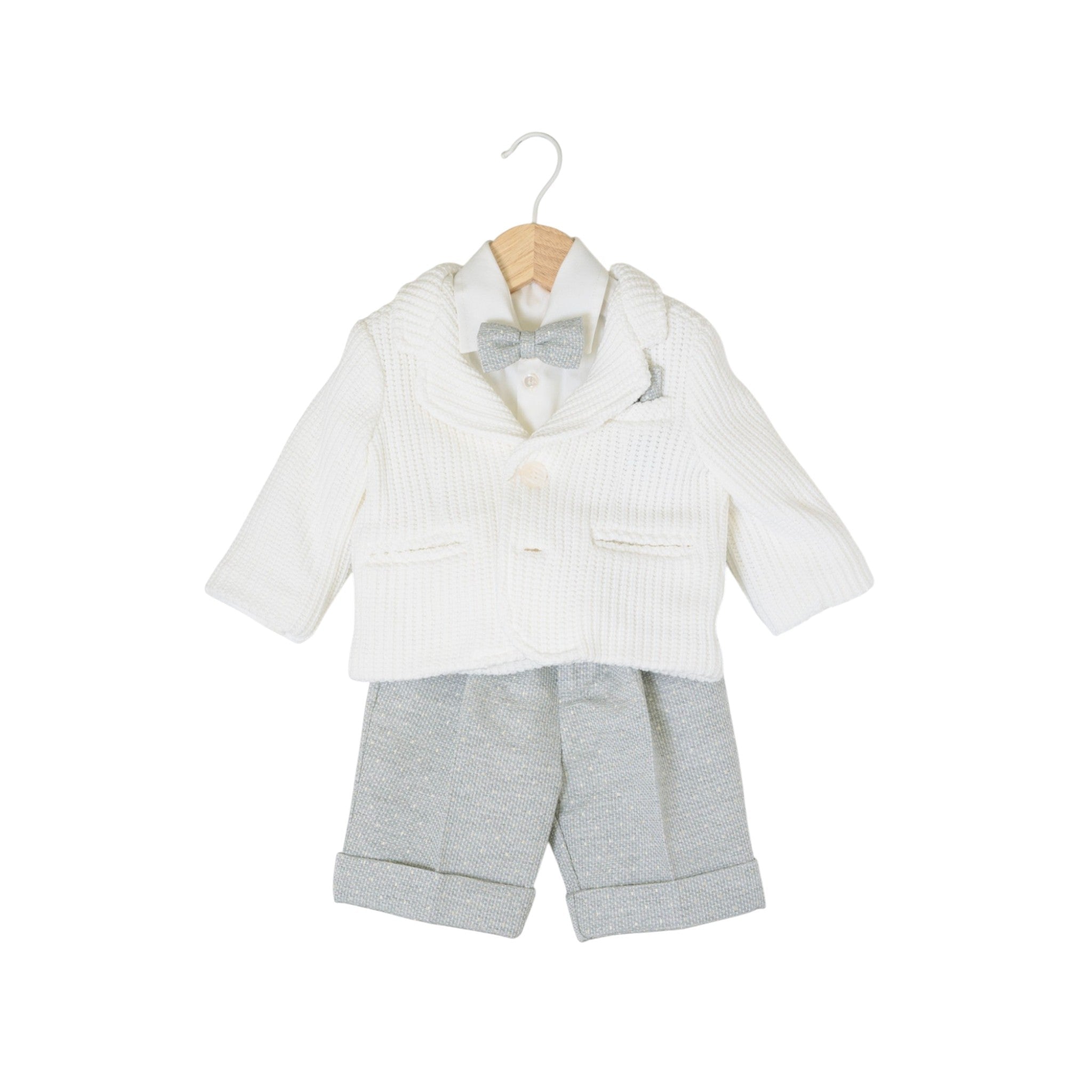 Completo Bimbo Bianco M0420A4 corredino e abbigliamento neonato | NANU' BABY