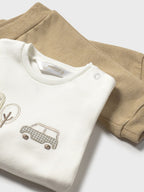 Completo Bimbo Marrone 2622/26 corredino e abbigliamento neonato | NANU' BABY