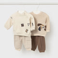 Completo Bimbo Marrone 2639/36 corredino e abbigliamento neonato | NANU' BABY