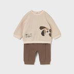 Completo Bimbo Marrone 2639/36 corredino e abbigliamento neonato | NANU' BABY