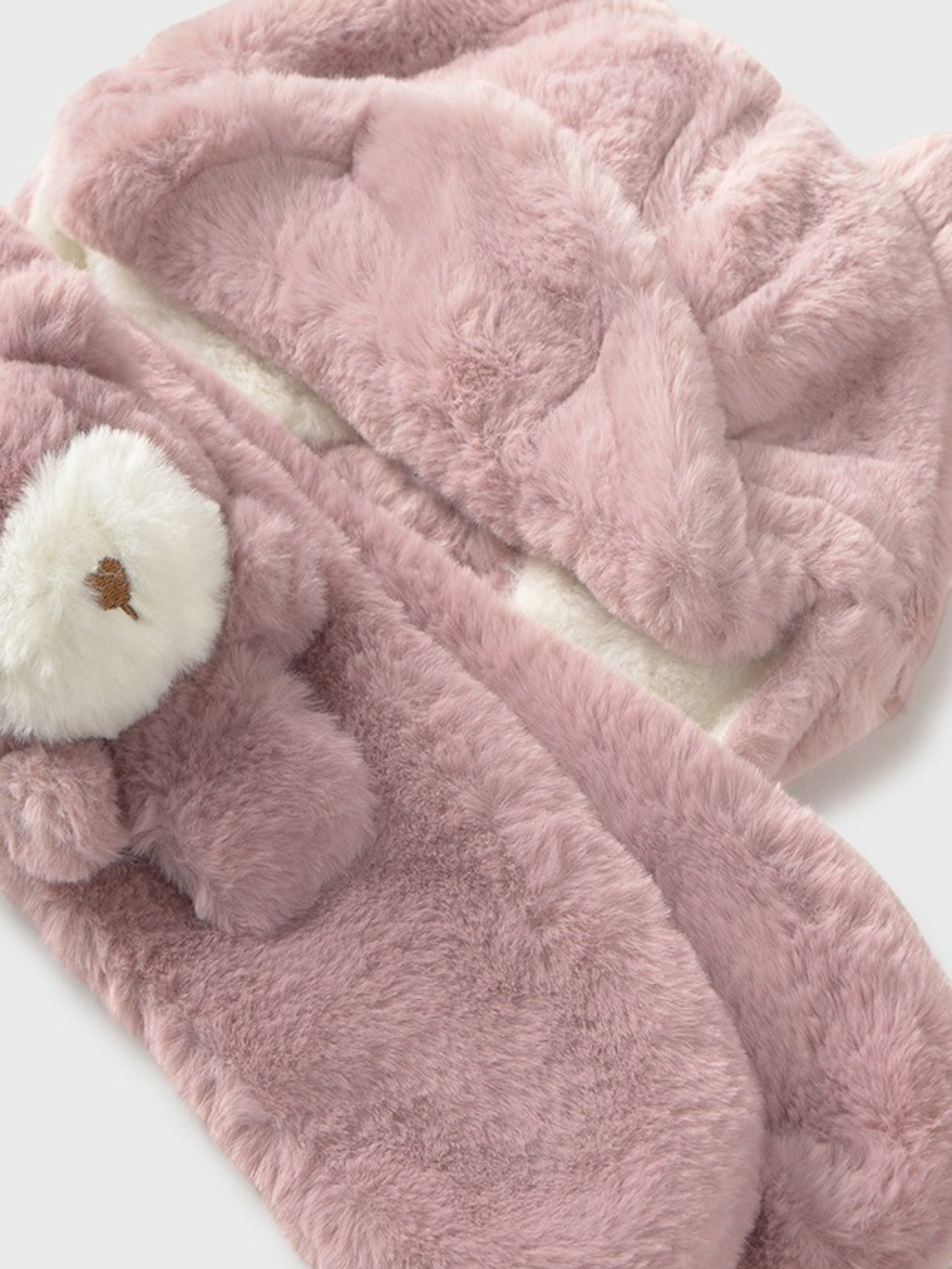 Completo cappello,sciarpa pellic Rosa 10020/66 corredino e abbigliamento neonato | NANU' BABY