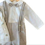 Completo Cerimonia Bermuda Bimbo VANIGLIA IK20660 corredino e abbigliamento neonato | NANU' BABY