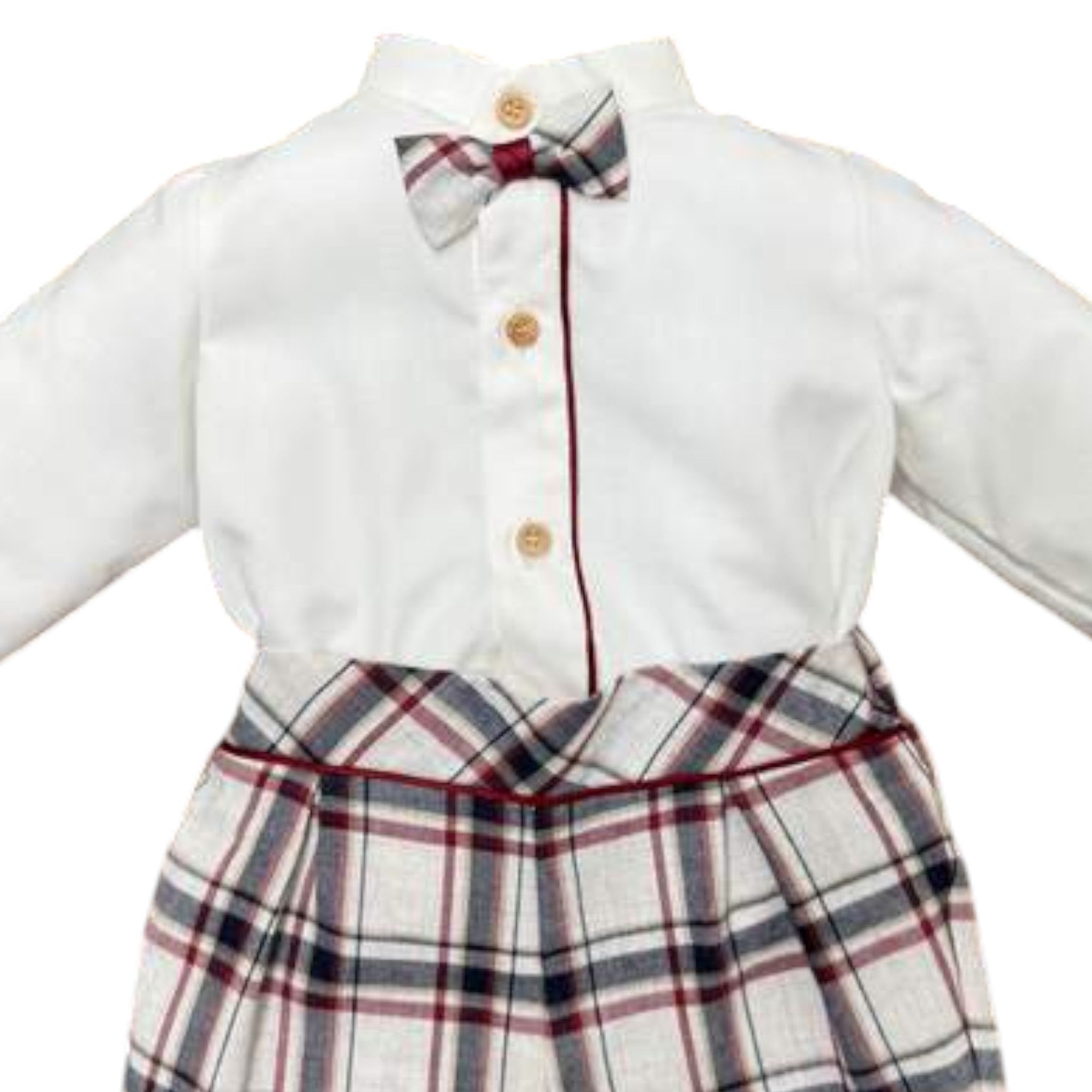 Completo Cerimonia Bimbo Bordeaux - PONTO POR PONTO 1/6201 corredino e abbigliamento neonato | NANU' BABY