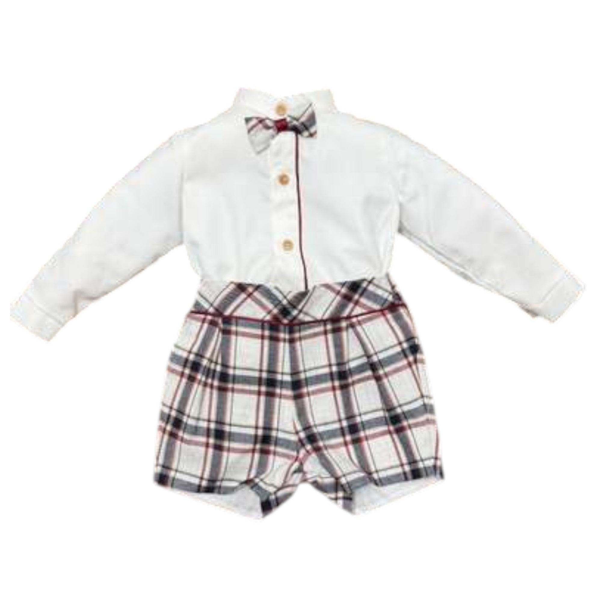 Completo Cerimonia Bimbo Bordeaux - PONTO POR PONTO 1/6201 corredino e abbigliamento neonato | NANU' BABY