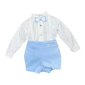Completo Cerimonia Bimbo Misto Cotone Cielo - PONTO POR PONTO 1/6421 - C corredino e abbigliamento neonato | NANU' BABY