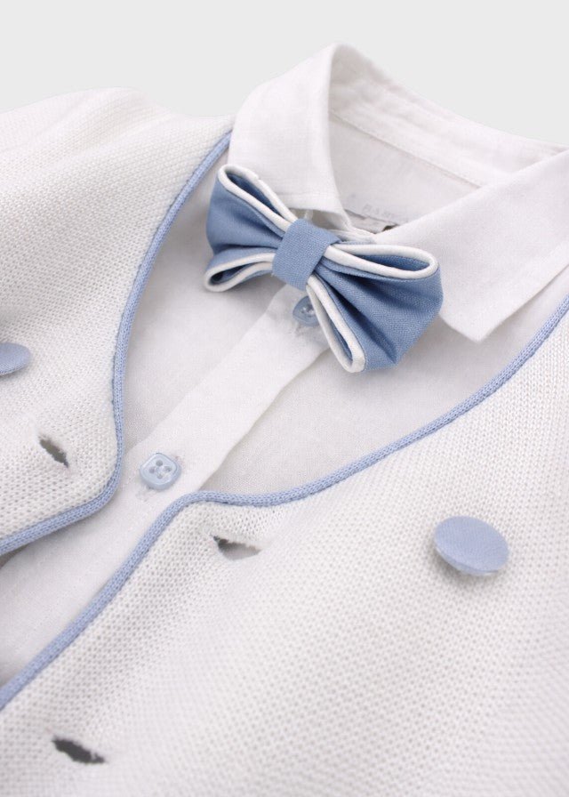 Completo Cerimonia Elegante Panna G3442/206 corredino e abbigliamento neonato | NANU' BABY