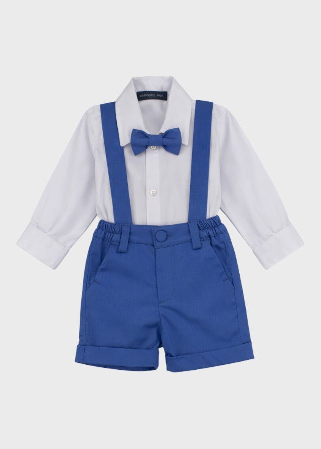 Completo Cerimonia Gilet Bermuda Azzurro corredino e abbigliamento neonato | NANU' BABY