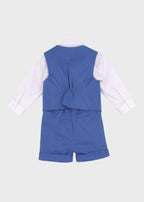 Completo Cerimonia Gilet Bermuda Azzurro corredino e abbigliamento neonato | NANU' BABY
