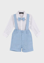 Completo Cerimonia Gilet Bermuda Cielo corredino e abbigliamento neonato | NANU' BABY