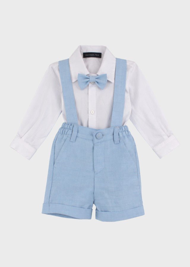Completo Cerimonia Gilet Bermuda Cielo corredino e abbigliamento neonato | NANU' BABY