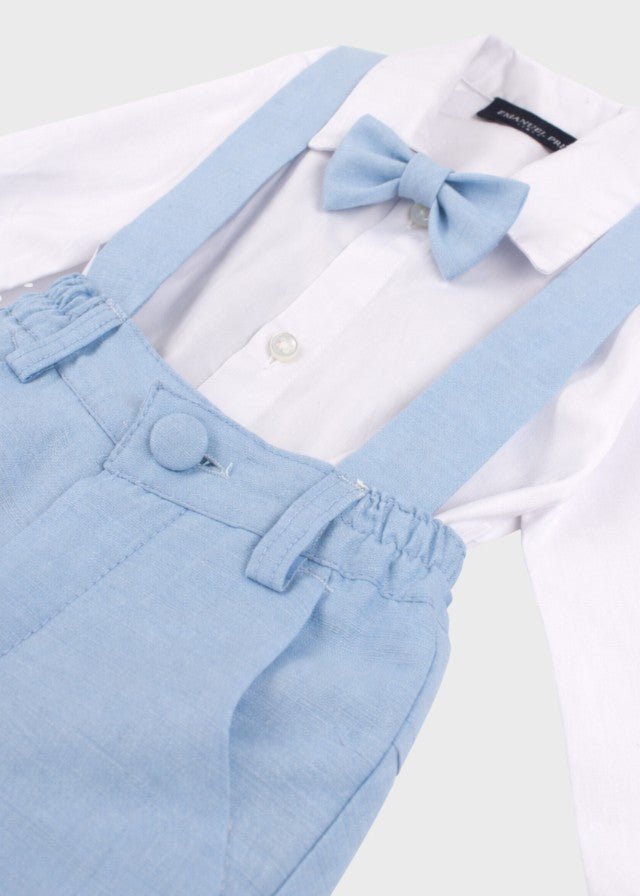 Completo Cerimonia Gilet Bermuda Cielo corredino e abbigliamento neonato | NANU' BABY