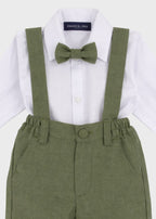 Completo Cerimonia Gilet Bermuda Verde corredino e abbigliamento neonato | NANU' BABY