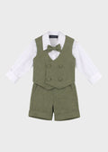 Completo Cerimonia Gilet Bermuda Verde corredino e abbigliamento neonato | NANU' BABY