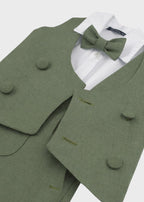 Completo Cerimonia Gilet Bermuda Verde corredino e abbigliamento neonato | NANU' BABY