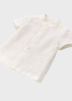 Completo Cerimonia Lino Azzurro 39826/A corredino e abbigliamento neonato | NANU' BABY