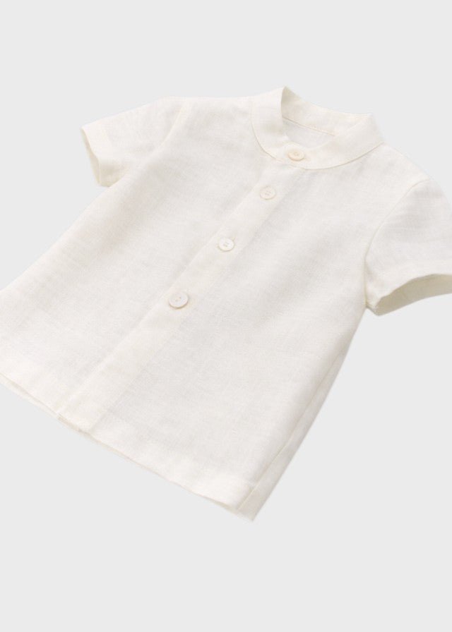Completo Cerimonia Lino Azzurro 39826/A corredino e abbigliamento neonato | NANU' BABY
