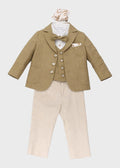 Completo Cerimonia Verde MN568442/4951 corredino e abbigliamento neonato | NANU' BABY