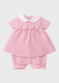 Completo Corto Cotone Farfalle Rosa 483 corredino e abbigliamento neonato | NANU' BABY