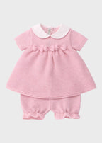 Completo Corto Cotone Farfalle Rosa 483 corredino e abbigliamento neonato | NANU' BABY