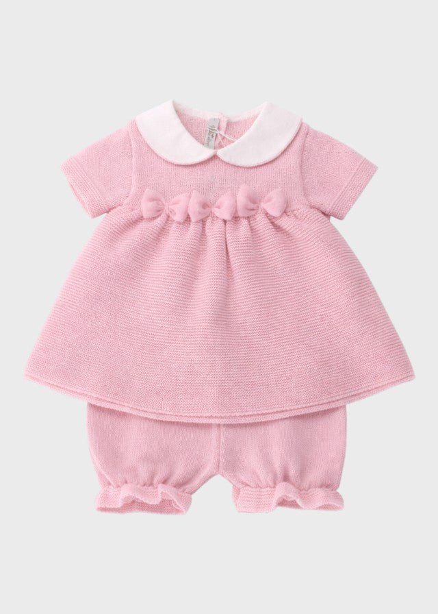 Completo Corto Cotone Farfalle Rosa 483 corredino e abbigliamento neonato | NANU' BABY