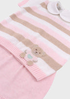 Completo Corto Teddy Rosa EK6052/R corredino e abbigliamento neonato | NANU' BABY