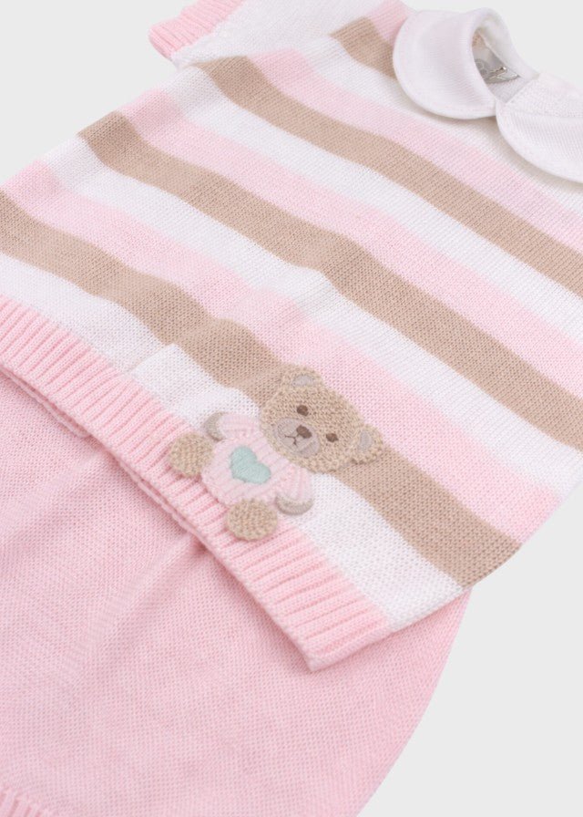 Completo Corto Teddy Rosa EK6052/R corredino e abbigliamento neonato | NANU' BABY