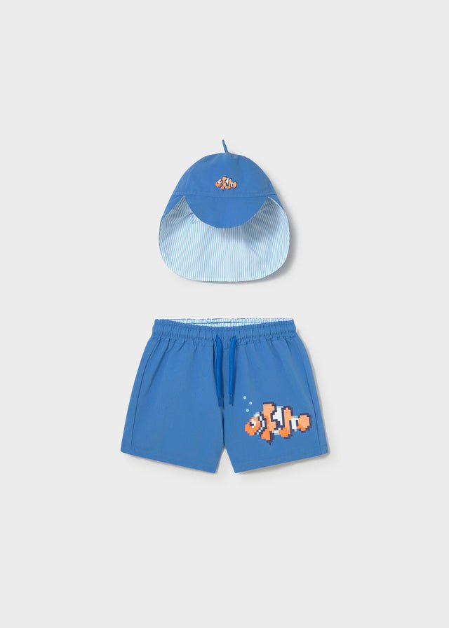 Completo Costume Cappello Blu 1662/20 corredino e abbigliamento neonato | NANU' BABY