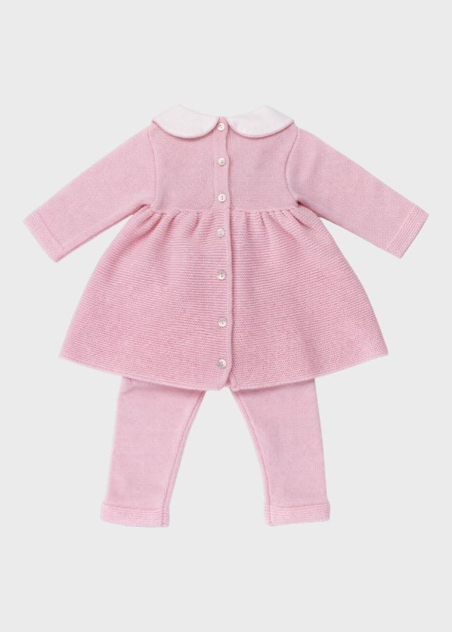 Completo Cotone Farfalle Organza Rosa 482 corredino e abbigliamento neonato | NANU' BABY