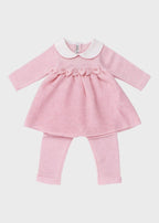 Completo Cotone Farfalle Organza Rosa 482 corredino e abbigliamento neonato | NANU' BABY