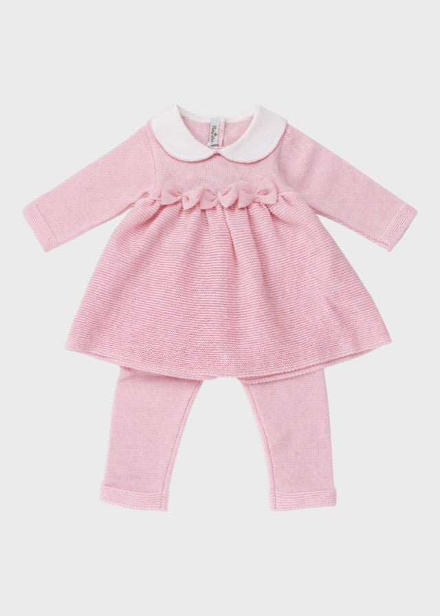 Completo Cotone Farfalle Organza Rosa 482 corredino e abbigliamento neonato | NANU' BABY