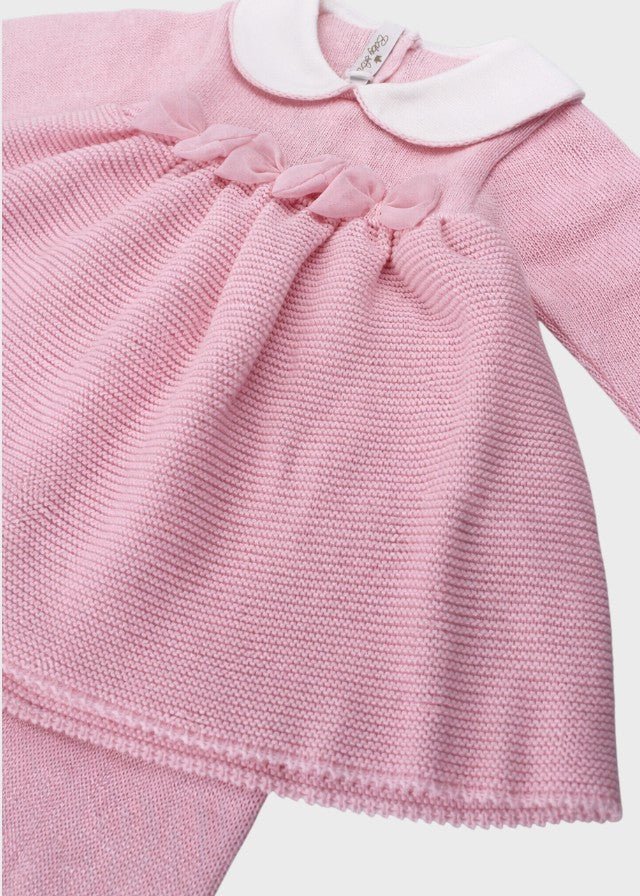 Completo Cotone Farfalle Organza Rosa 482 corredino e abbigliamento neonato | NANU' BABY