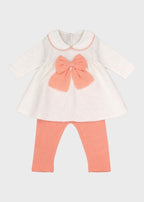 Completo Cotone Fiocco Pesca 478 corredino e abbigliamento neonato | NANU' BABY