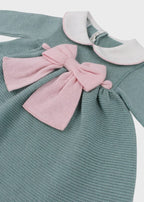 Completo Cotone Fiocco Verde Rosa 478 corredino e abbigliamento neonato | NANU' BABY