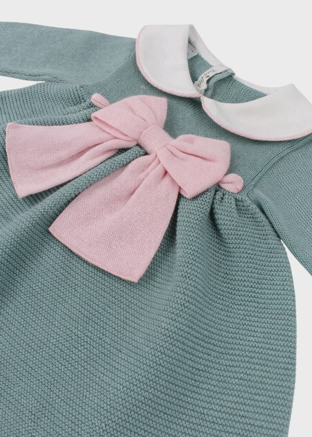 Completo Cotone Fiocco Verde Rosa 478 corredino e abbigliamento neonato | NANU' BABY