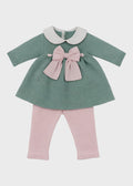 Completo Cotone Fiocco Verde Rosa 478 corredino e abbigliamento neonato | NANU' BABY