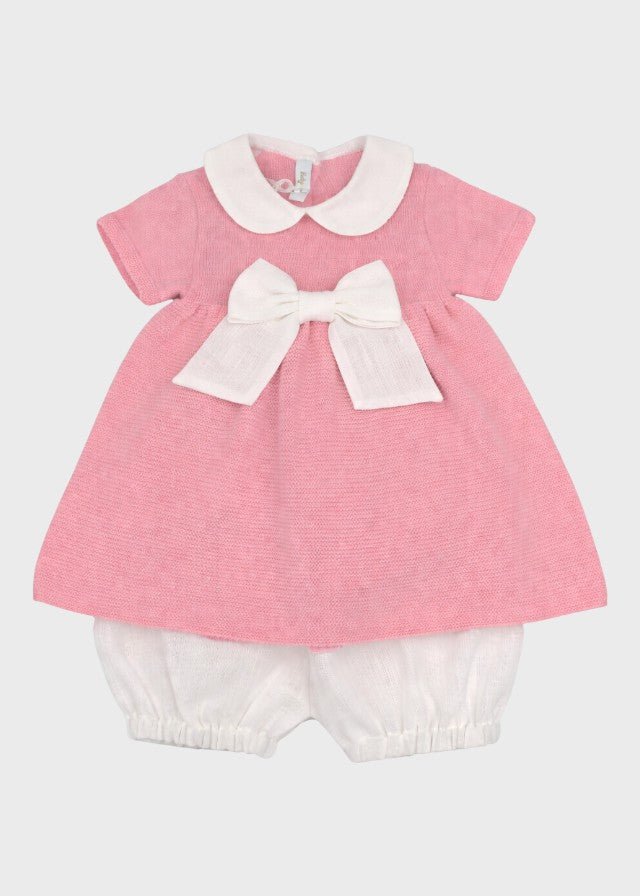 Completo Cotone Lino Bianco 485 corredino e abbigliamento neonato | NANU' BABY