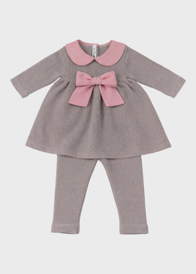 Completo Cotone Lino Corallo 484 corredino e abbigliamento neonato | NANU' BABY