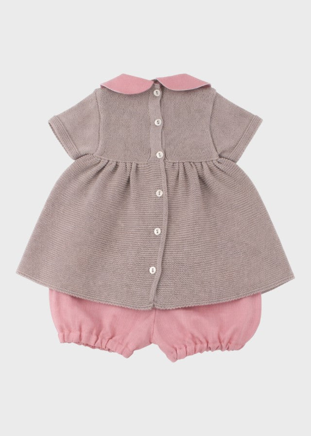 Completo Cotone Lino Corallo 485 corredino e abbigliamento neonato | NANU' BABY