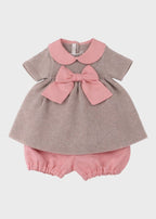Completo Cotone Lino Corallo 485 corredino e abbigliamento neonato | NANU' BABY