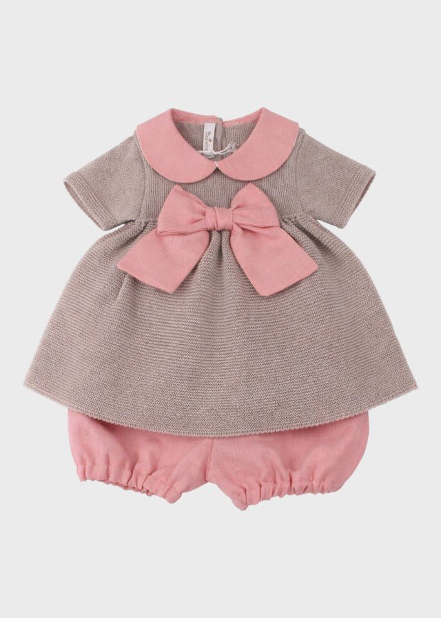 Completo Cotone Lino Corallo 485 corredino e abbigliamento neonato | NANU' BABY