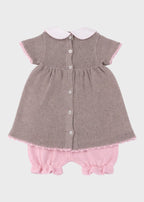 Completo Cotone Margherite Sabbia 363 corredino e abbigliamento neonato | NANU' BABY