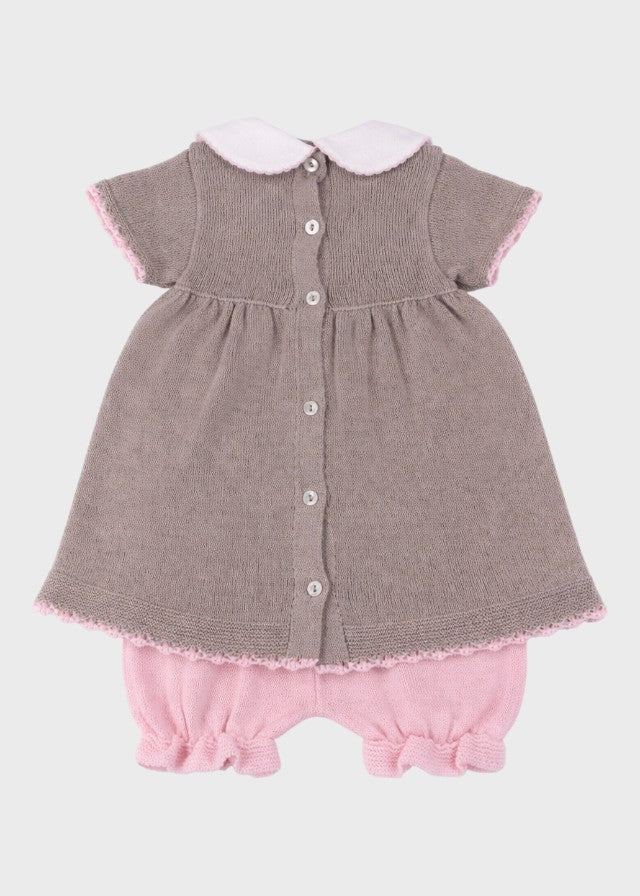 Completo Cotone Margherite Sabbia 363 corredino e abbigliamento neonato | NANU' BABY