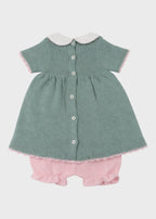 Completo Cotone Margherite Verde 363/V corredino e abbigliamento neonato | NANU' BABY