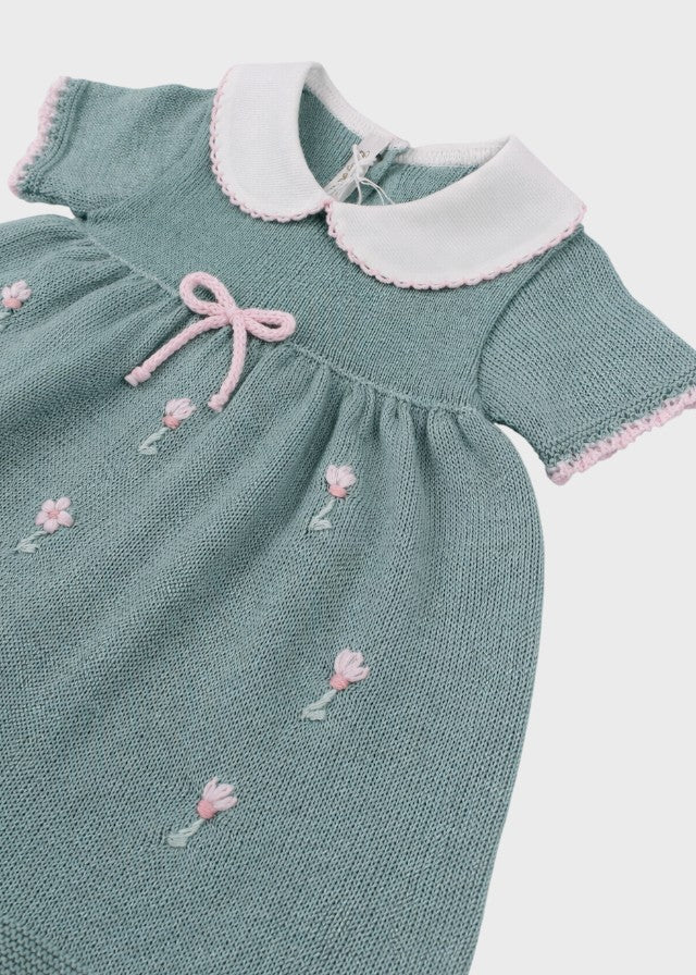 Completo Cotone Margherite Verde 363/V corredino e abbigliamento neonato | NANU' BABY