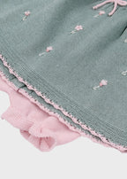 Completo Cotone Margherite Verde 363/V corredino e abbigliamento neonato | NANU' BABY