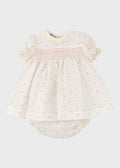 Completo Cotone Pois Rosa TAORMINA1413 corredino e abbigliamento neonato | NANU' BABY